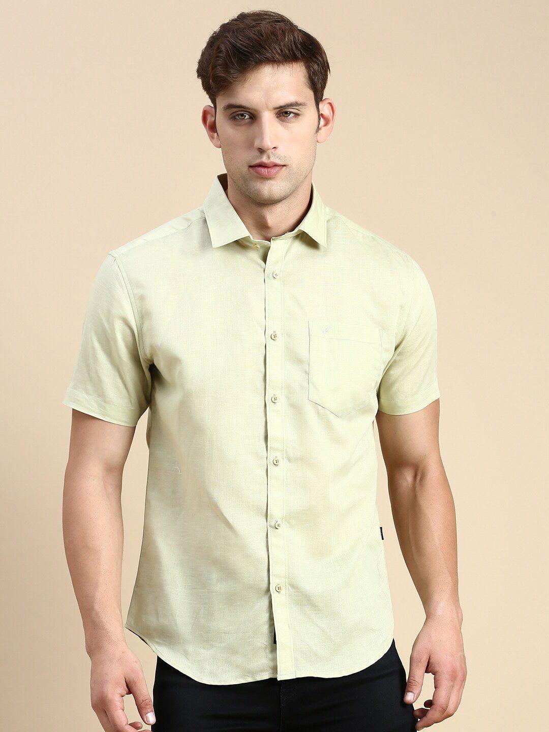 showoff men cotton premium slim fit opaque casual shirt