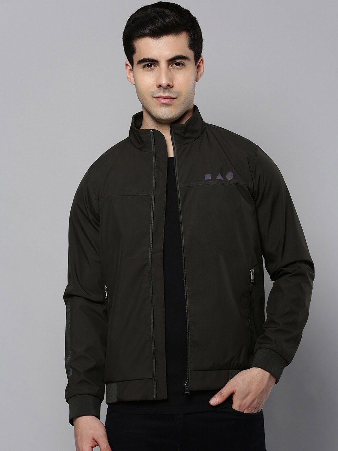 showoff men spread collar solid cotton open front jacket
