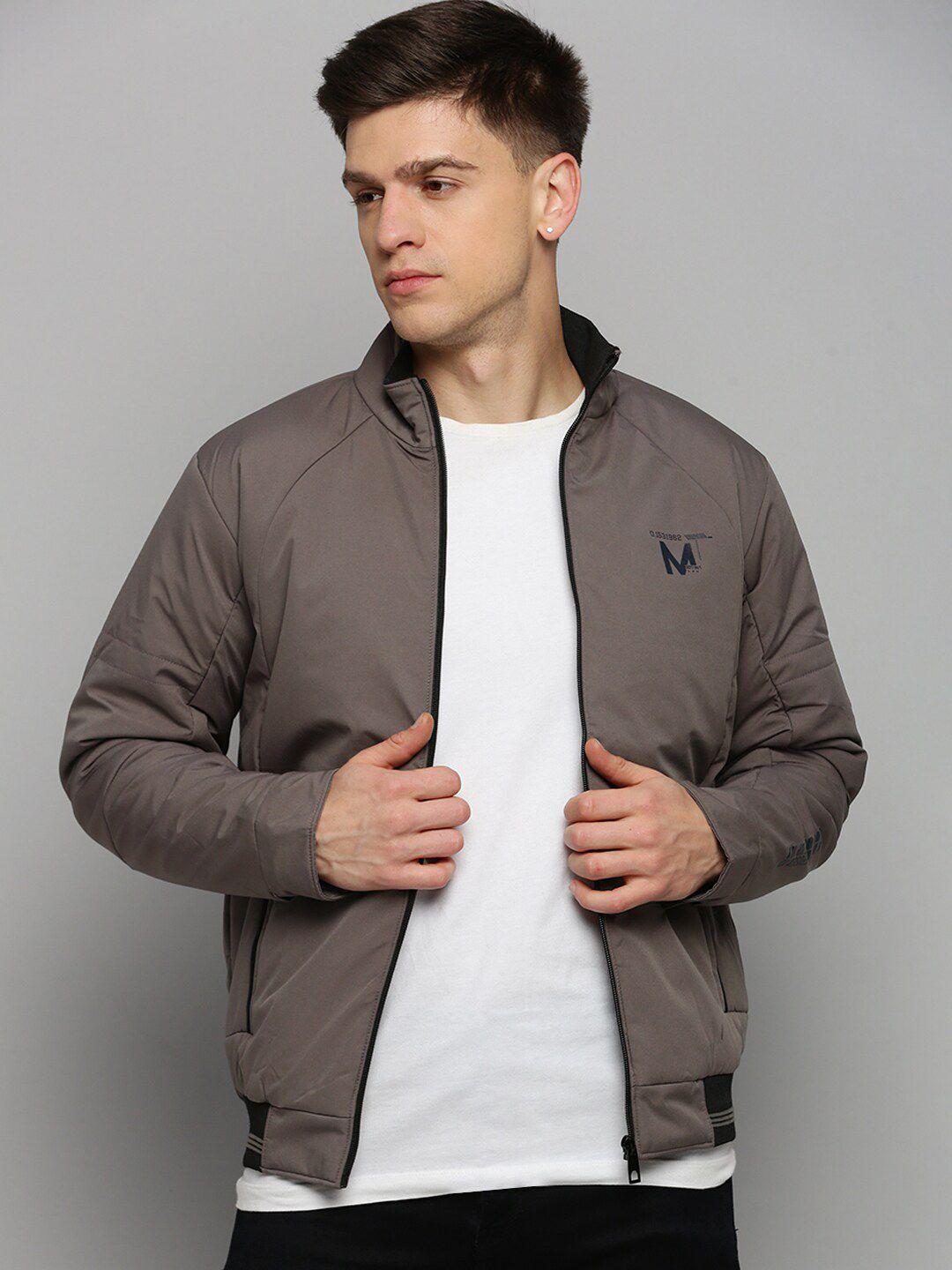 showoff mock collar water resistant bomber jacket