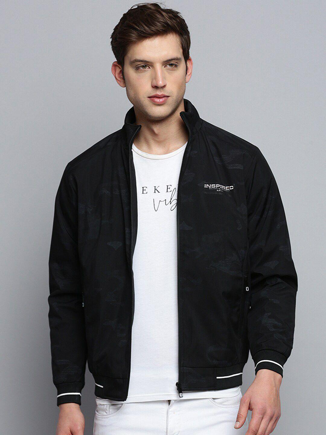 showoff mock collar water resistant bomber jacket