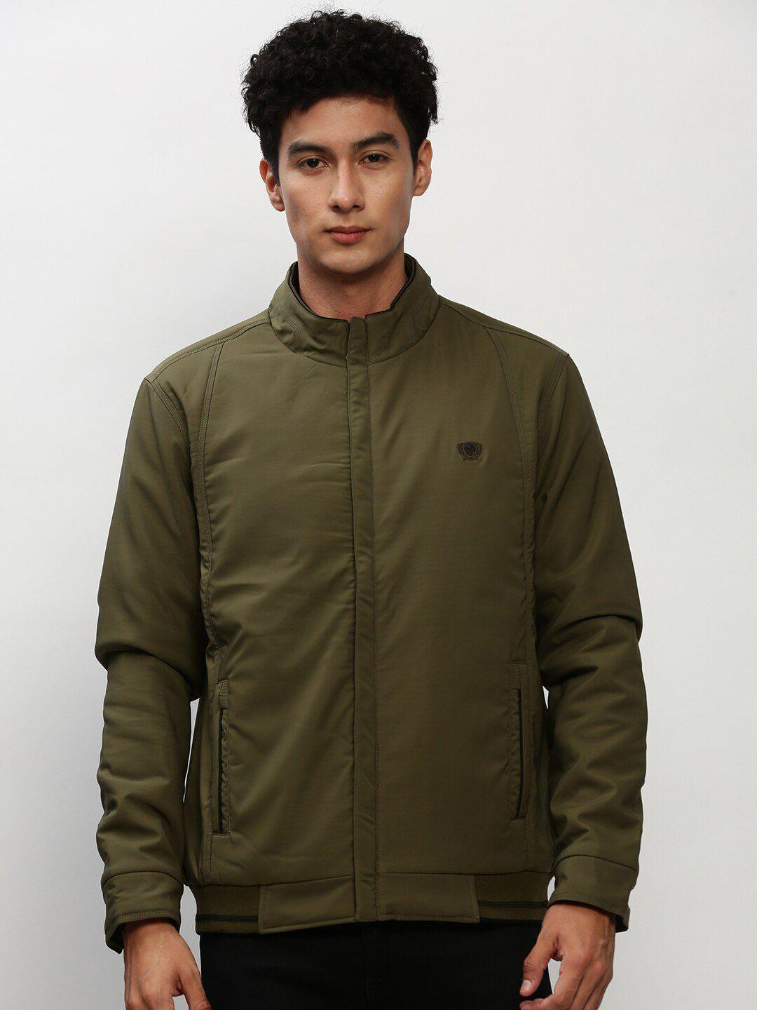 showoff mock collar windcheater bomber jacket