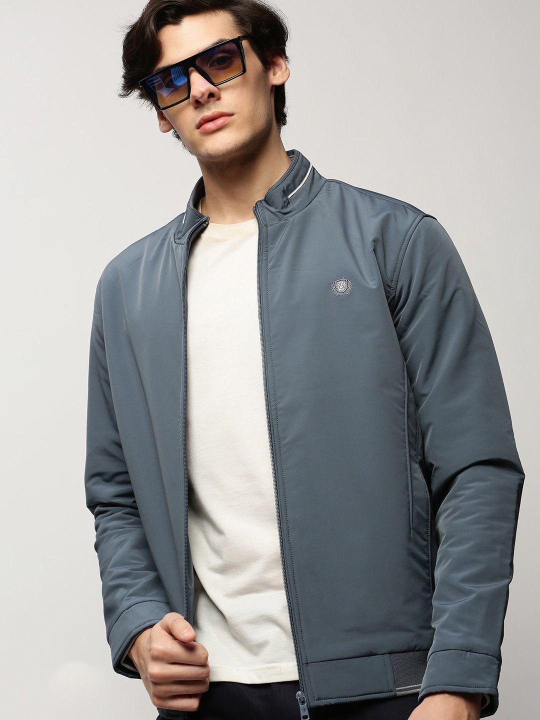 showoff mock collar windcheater bomber jacket