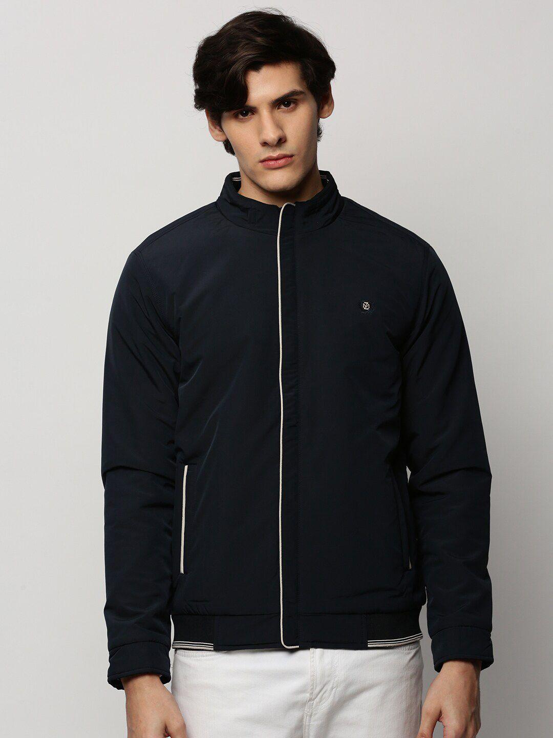 showoff mock collar windcheater bomber jacket