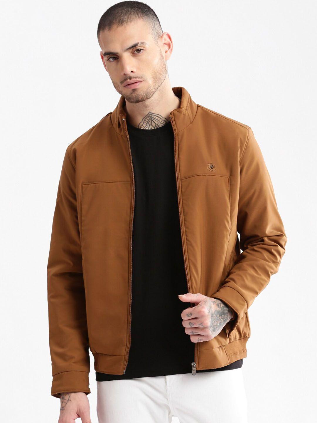 showoff mock collar windcheater bomber jacket