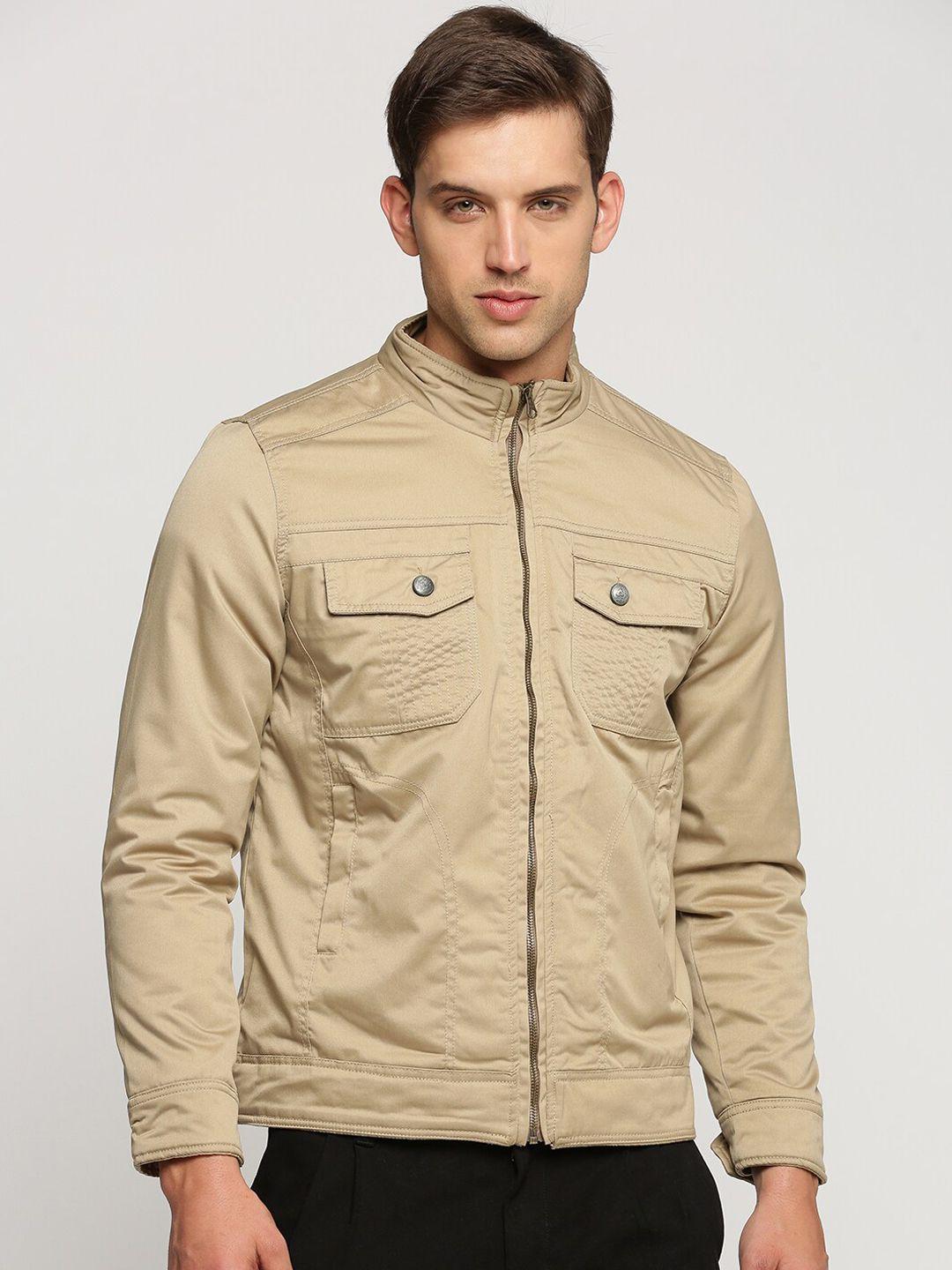 showoff mock collar windcheater cotton tailored jacket