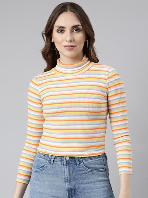 showoff multicolor striped top