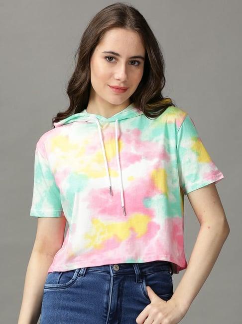 showoff multicolored tie & dye top