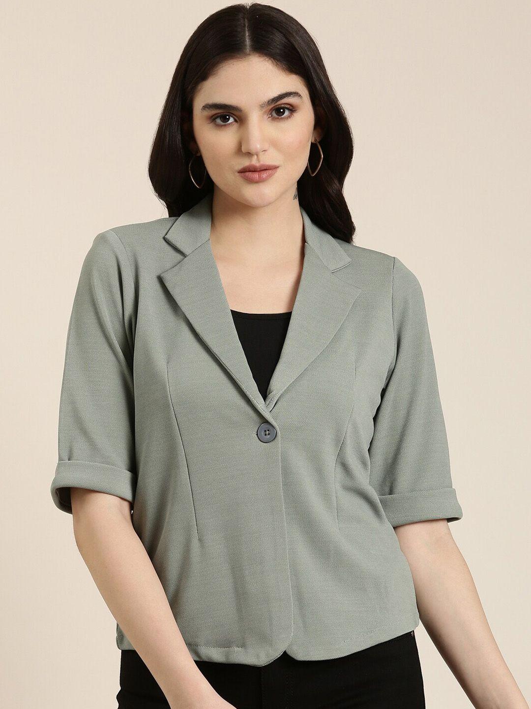 showoff notched lapel single-breasted blazer