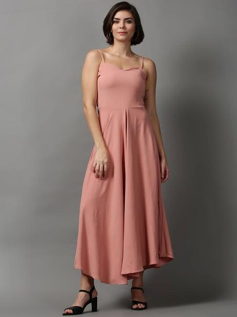 showoff peach maxi dress