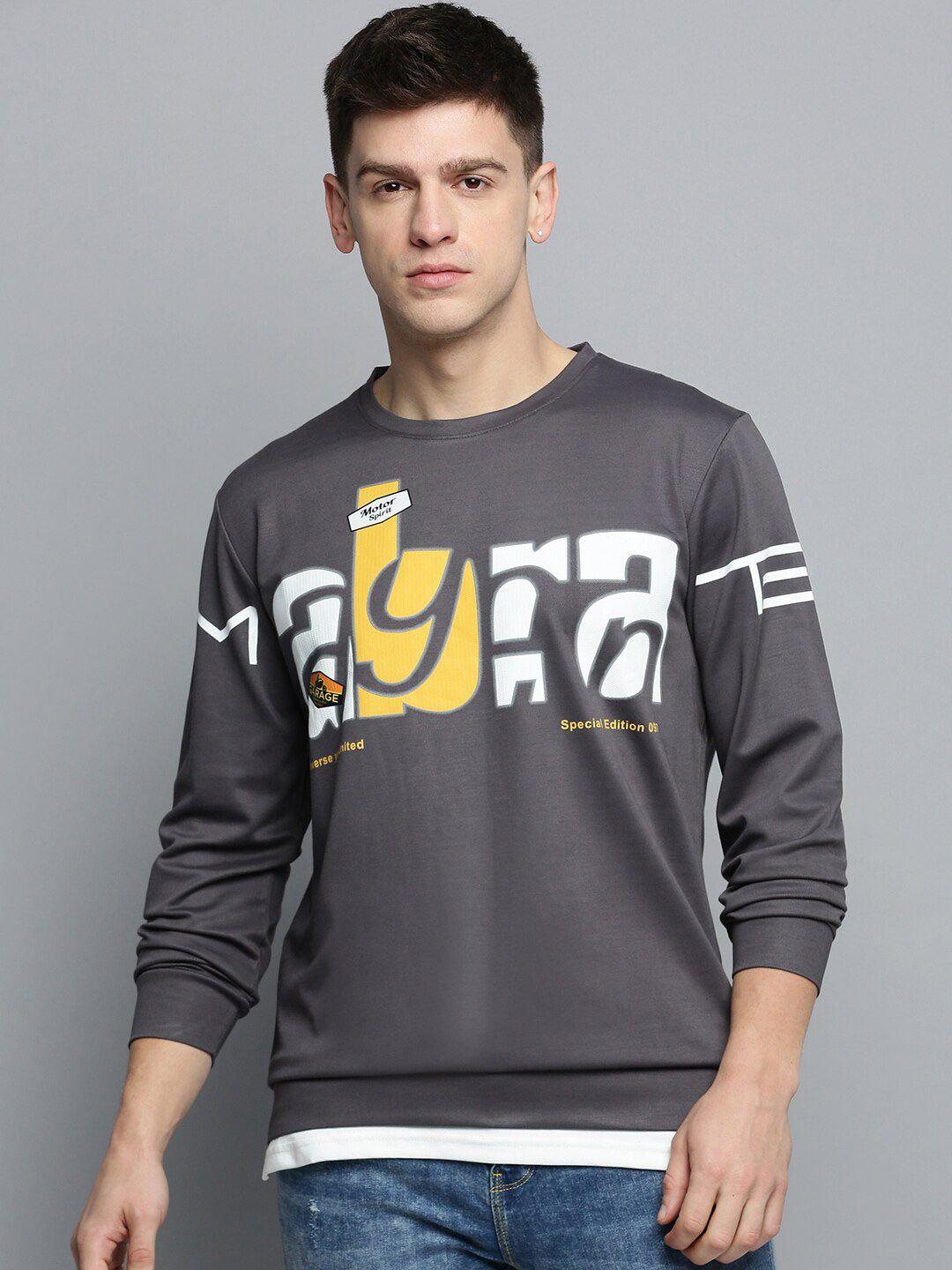 showoff printed knitted cotton sweatshirt