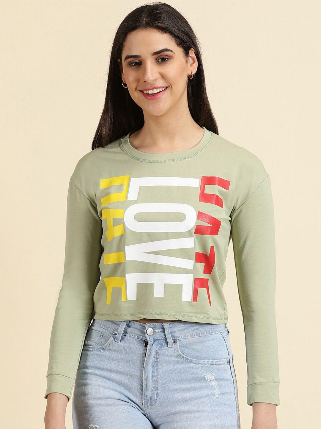 showoff printed round neck t-shirt