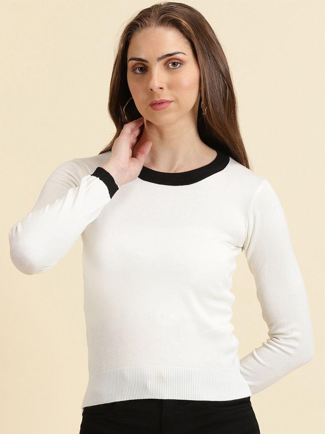 showoff round neck fitted top