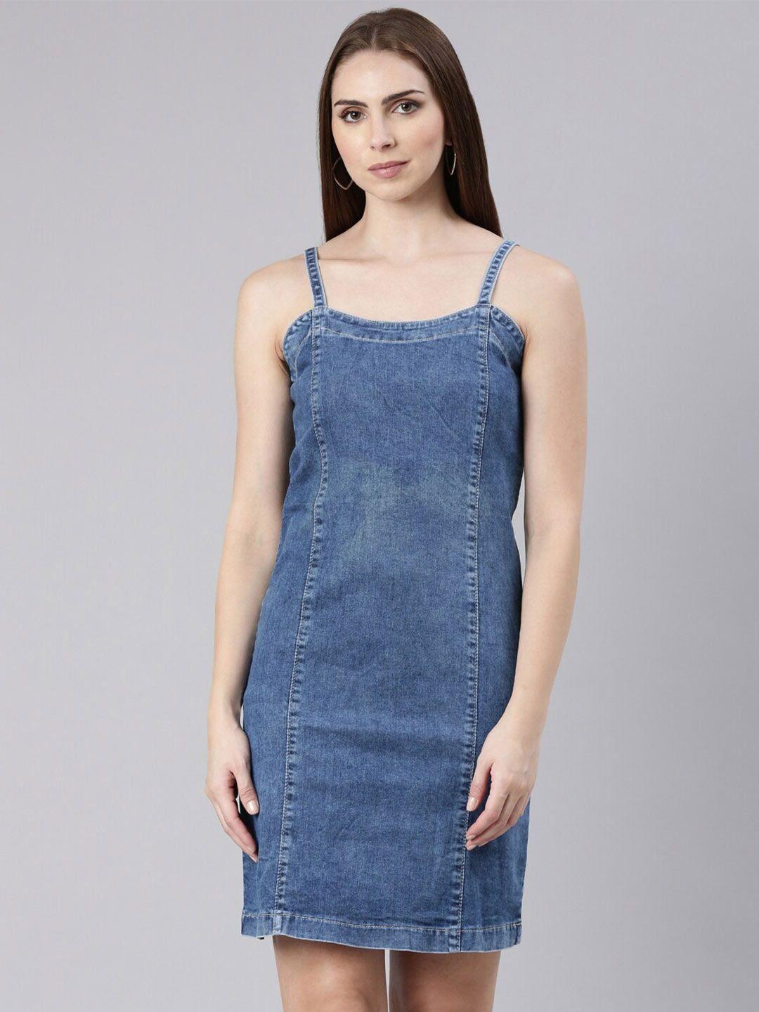 showoff shoulder straps pinafore dress