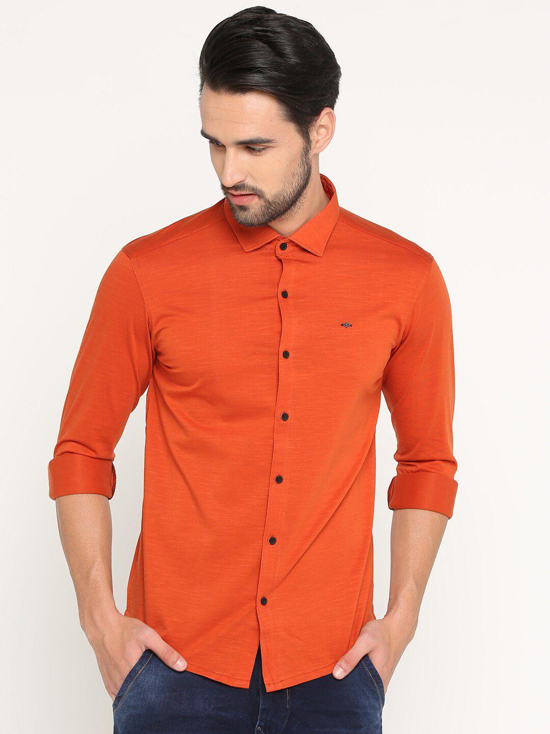 showoff spread collar comfort fit cotton casual shirt