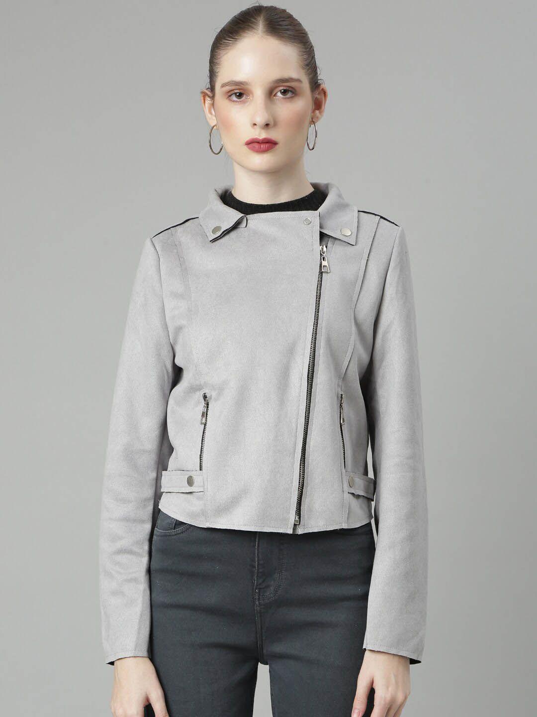 showoff spread collar windcheater crop tailored jacket