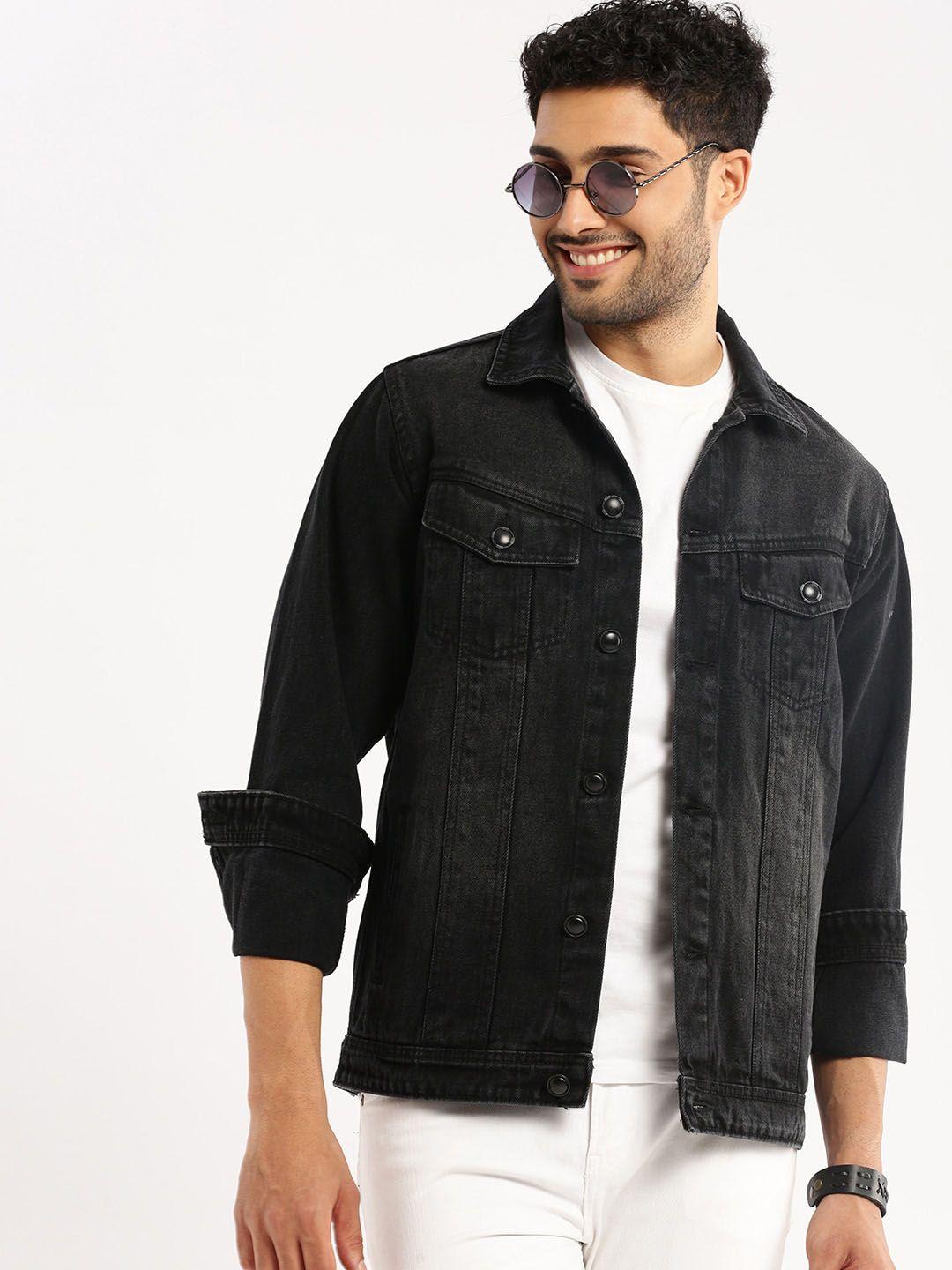 showoff spread collar windcheater denim jacket