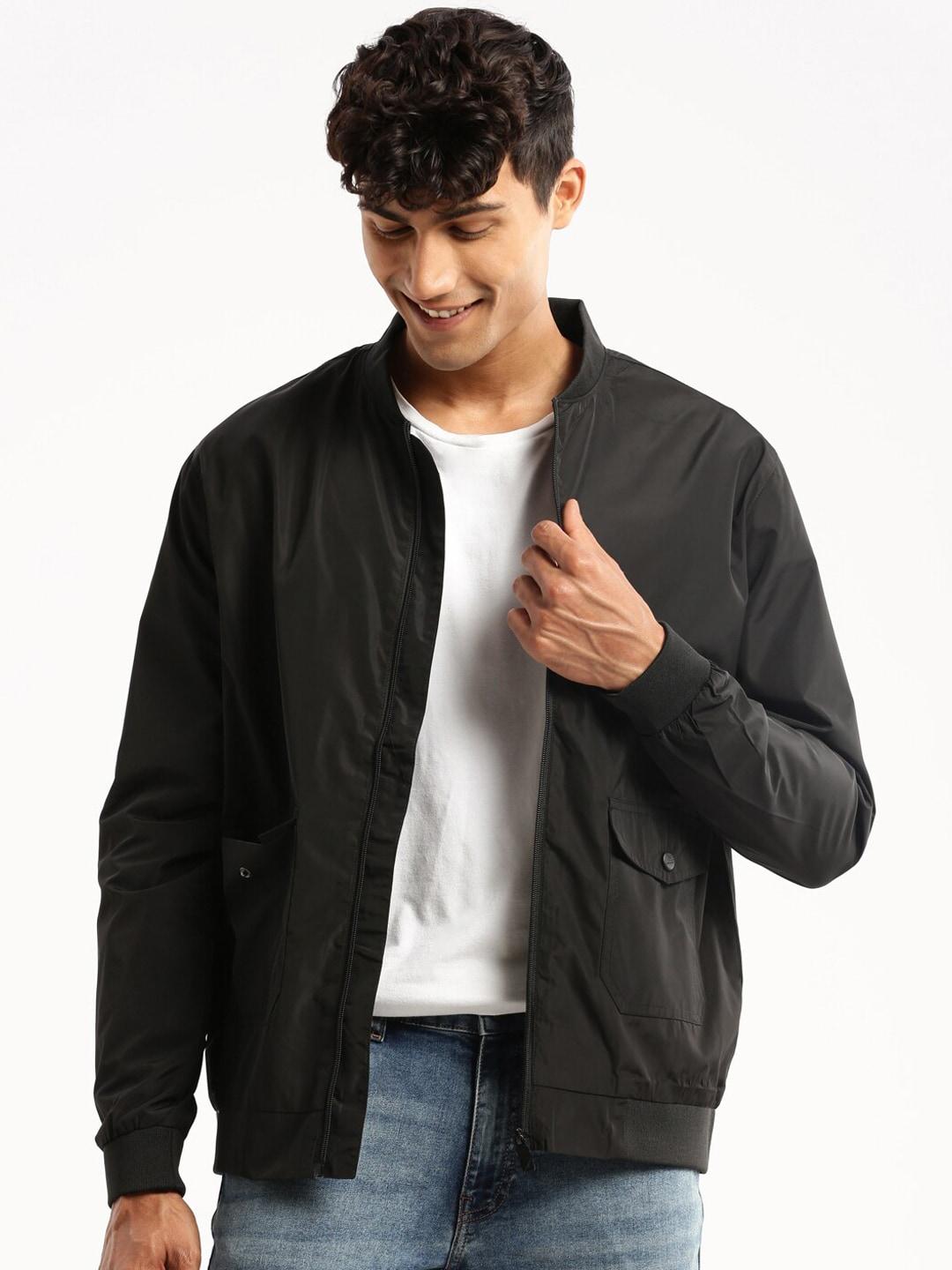 showoff stand collar windcheater bomber jacket