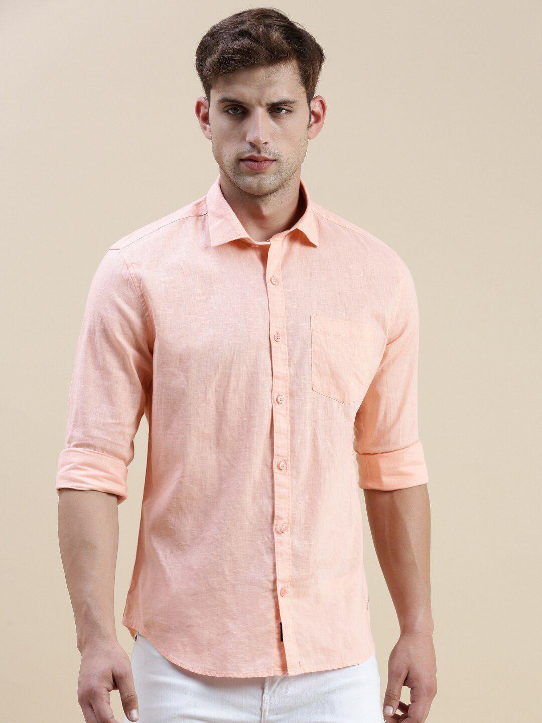 showoff standard slim fit cotton casual shirt
