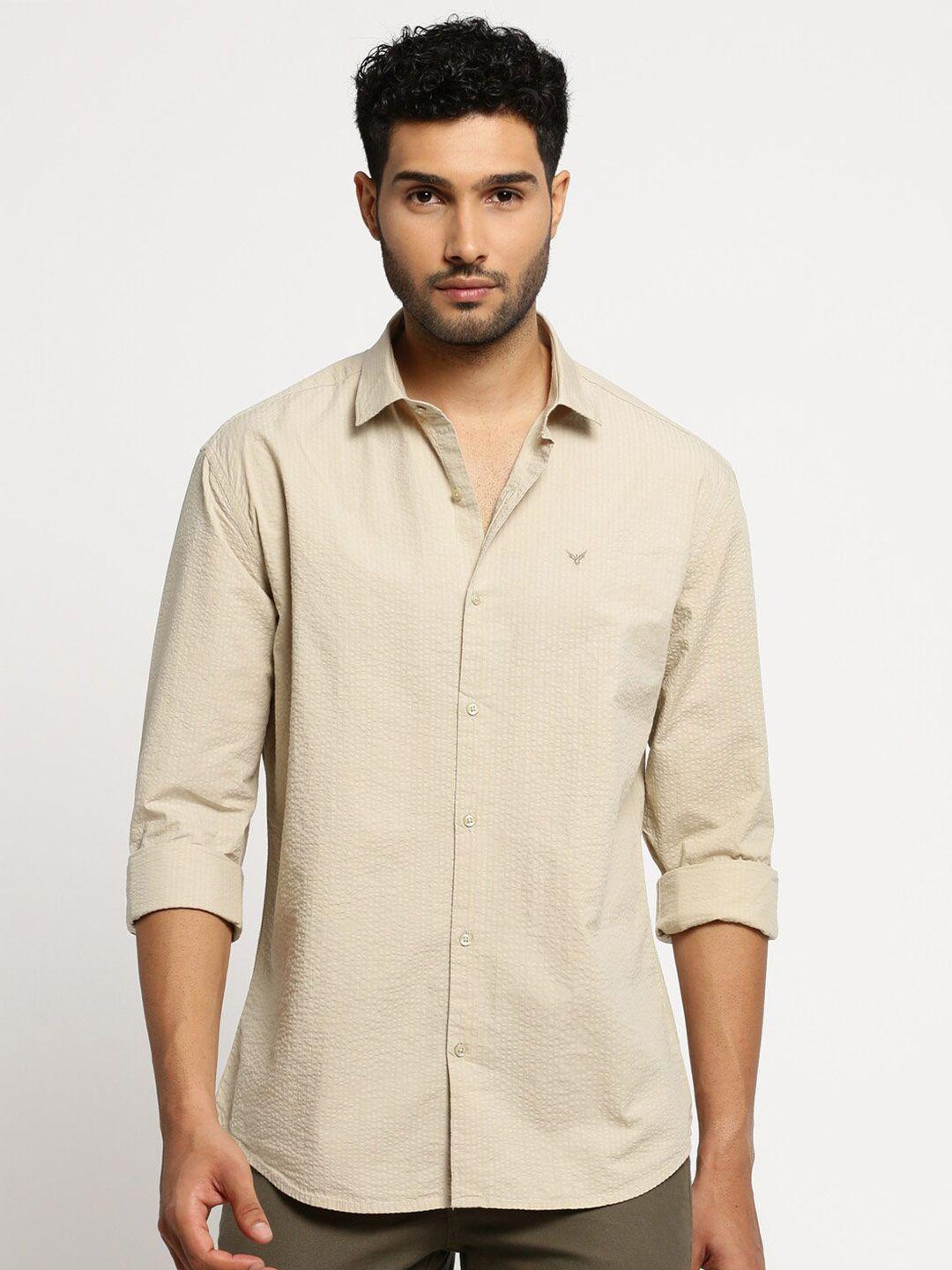 showoff standard slim fit cotton casual shirt