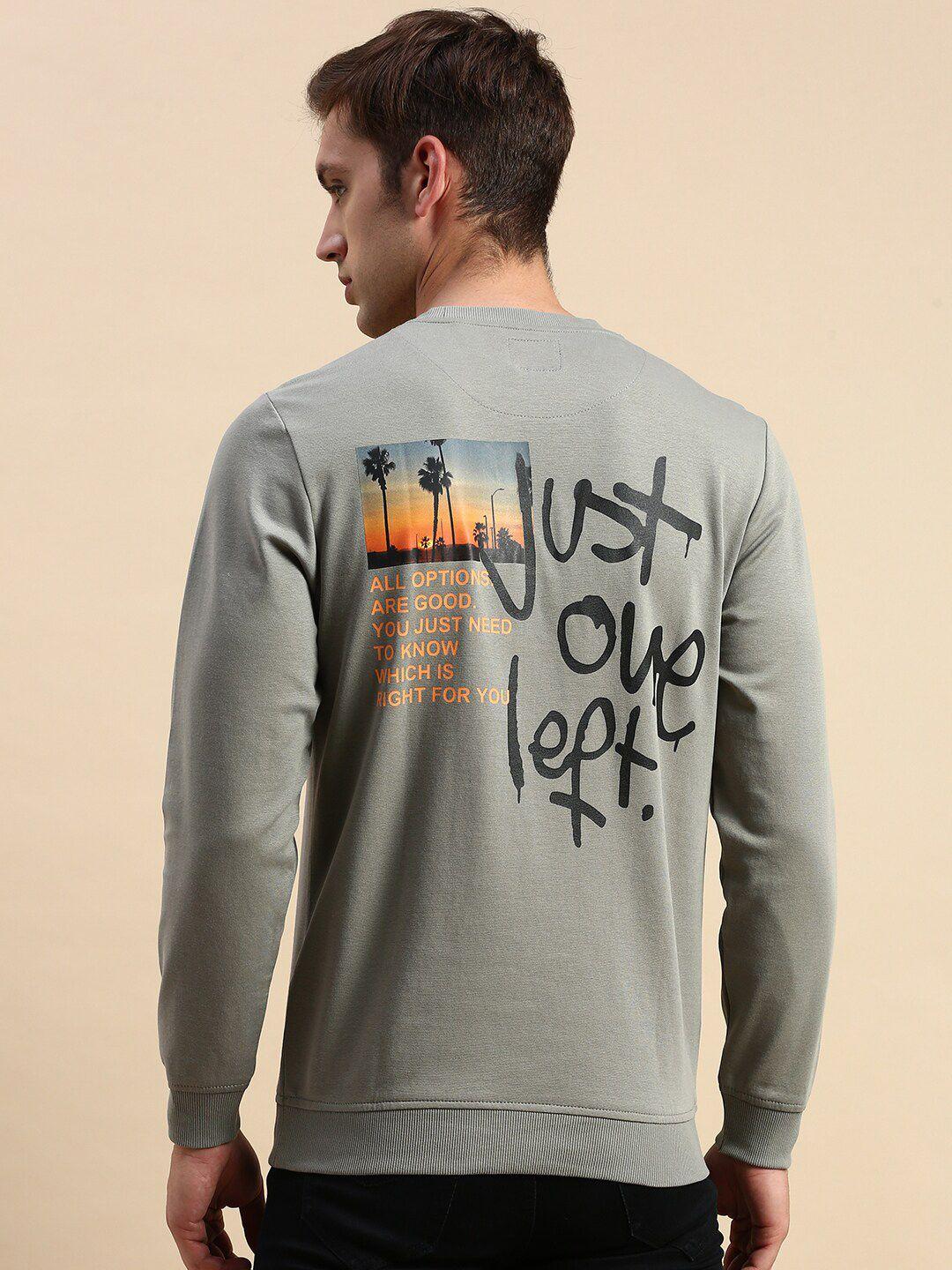 showoff typography printed sweatshirt
