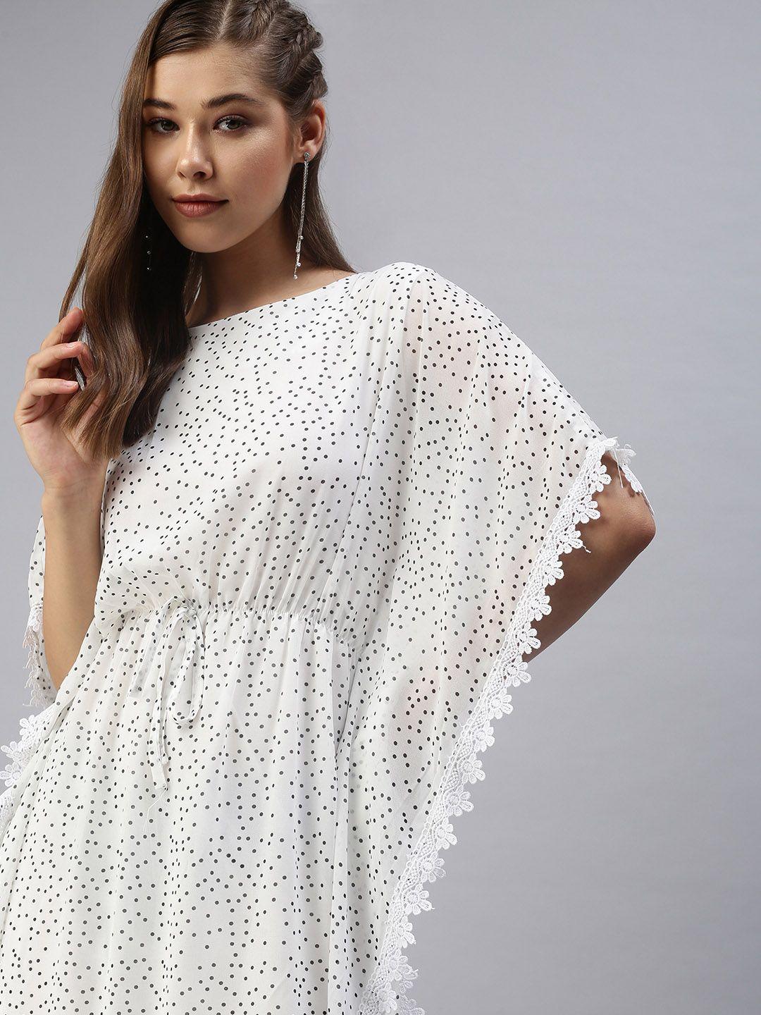 showoff women white kaftan dress