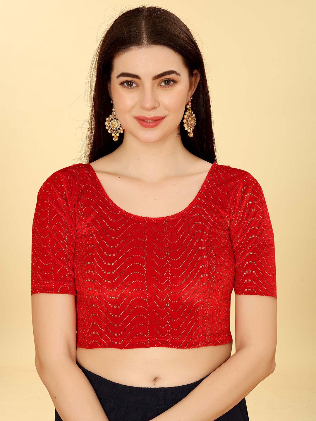 shree swangiyamata company embellished saree blouse