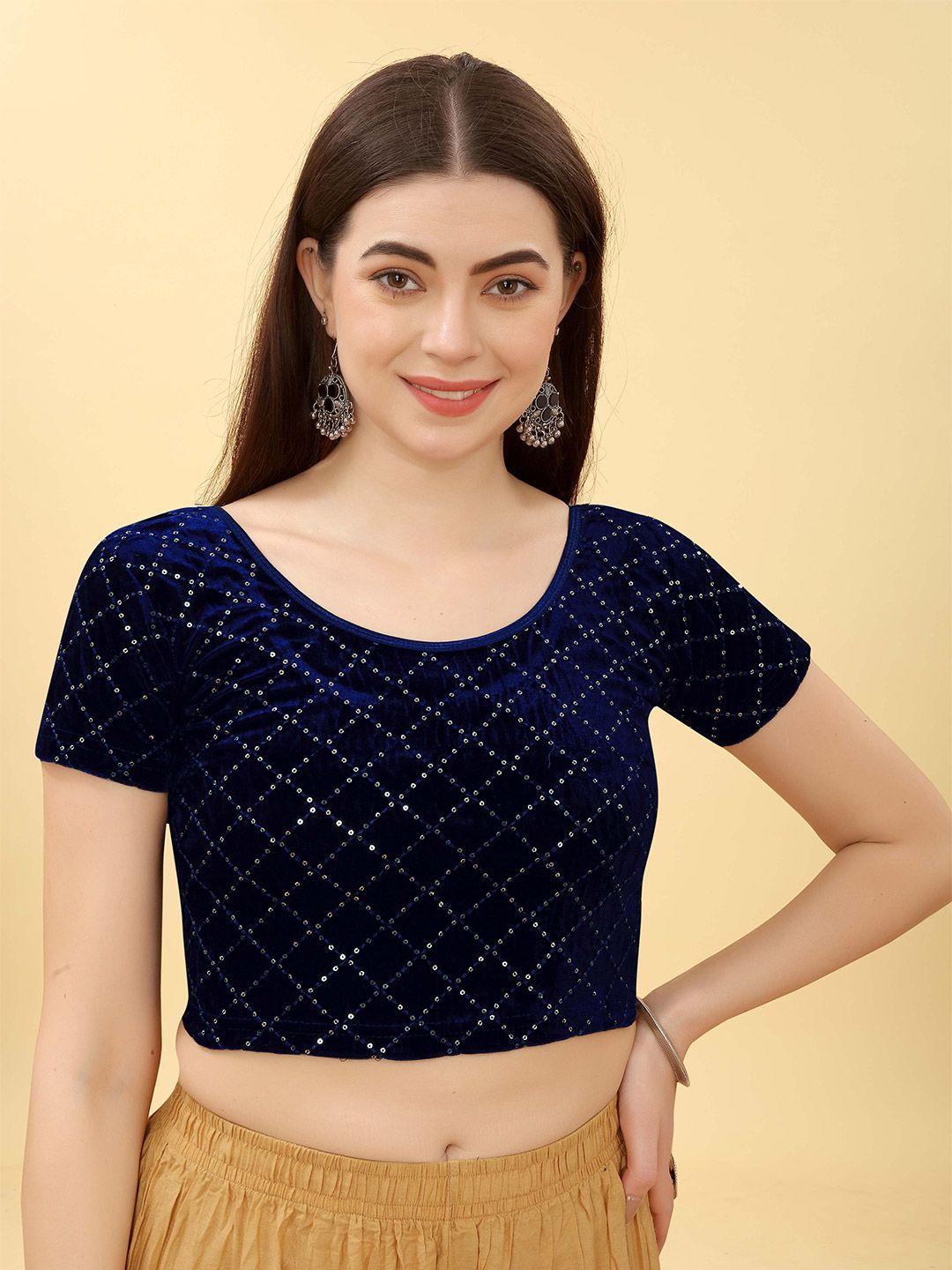 shree swangiyamata company embellished saree blouse