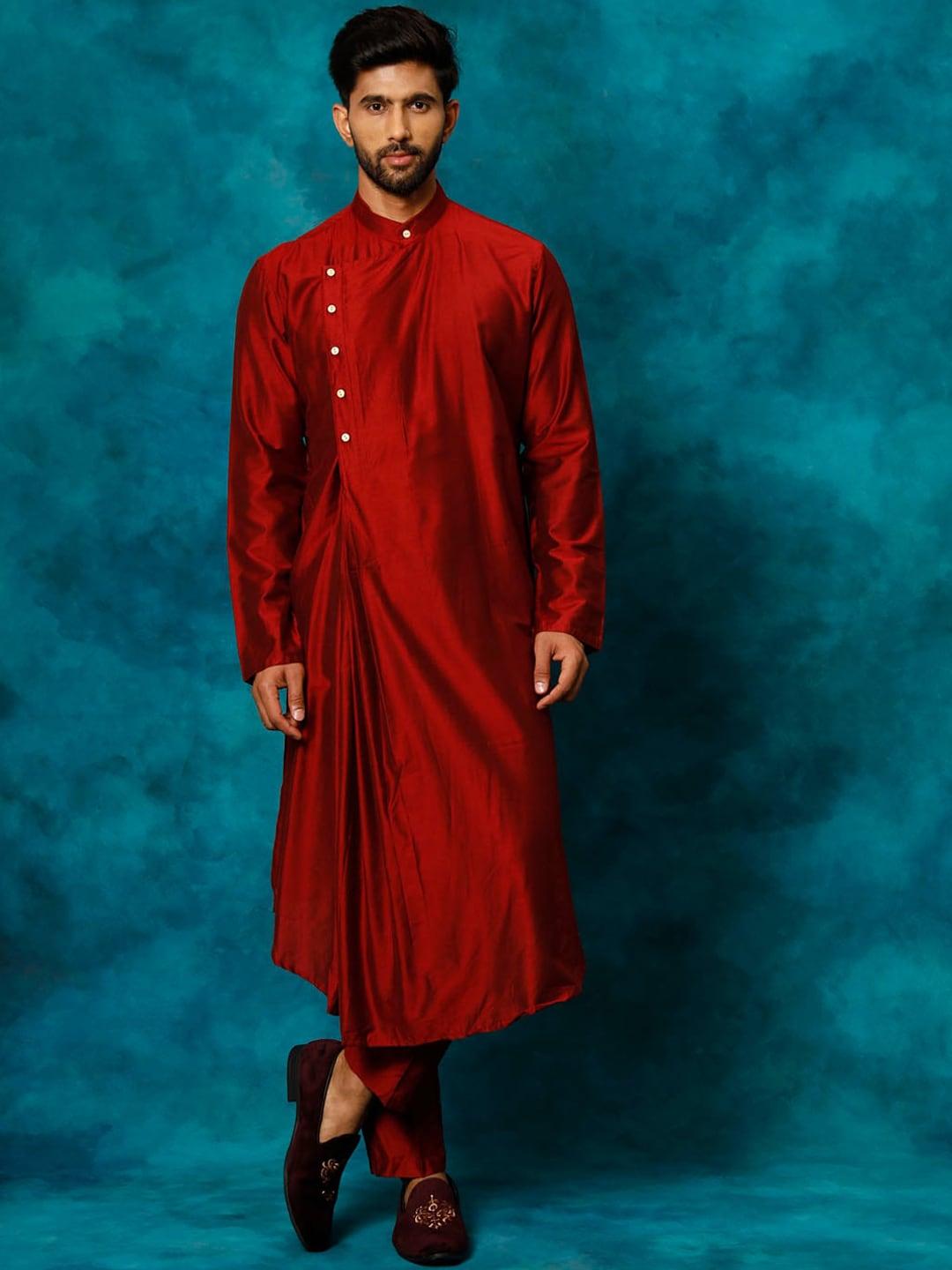 shrestha by vastramay pleated kurta with pyjamas