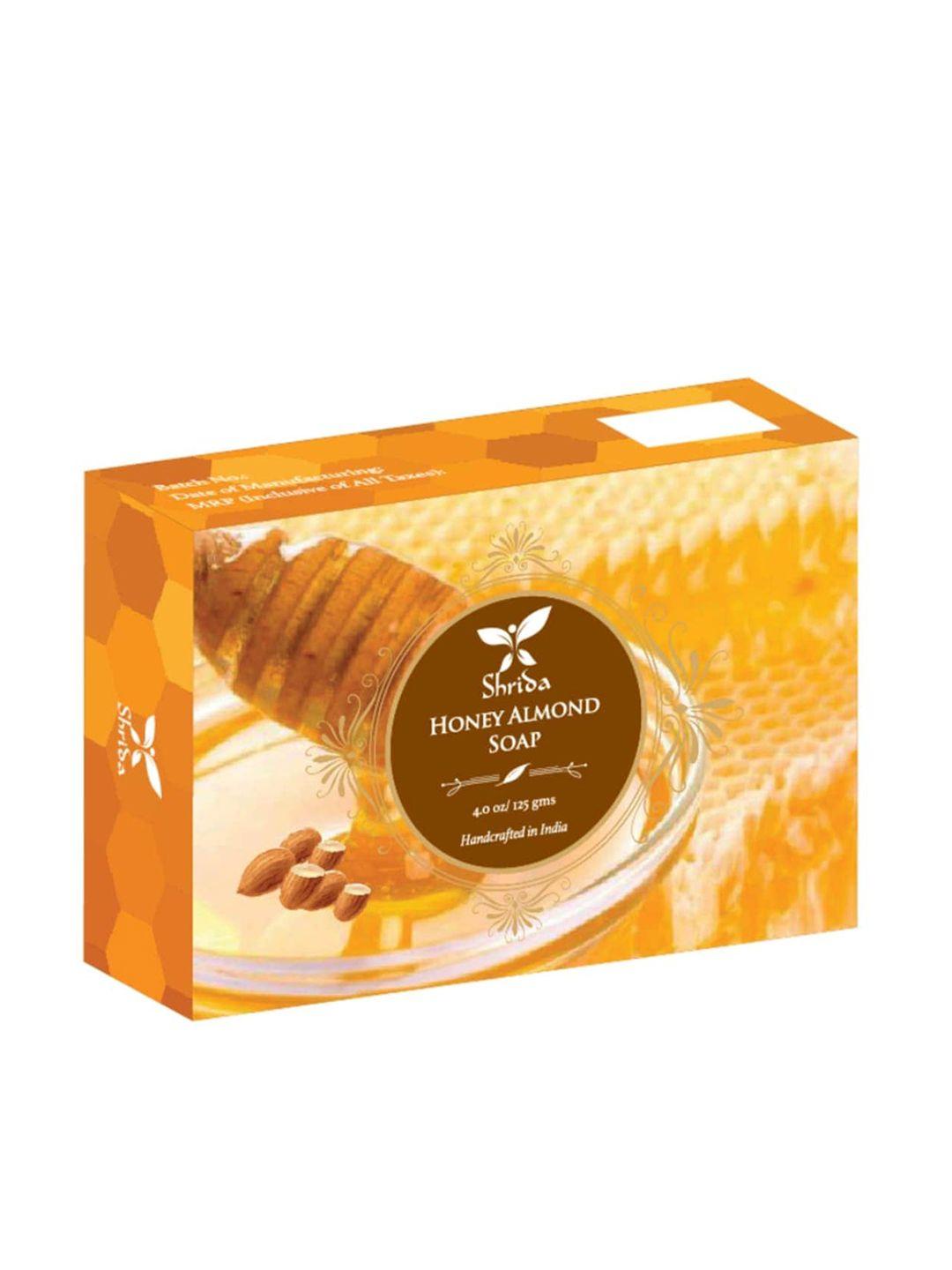shrida cruelty-free handmade honey almond soap - 125 g