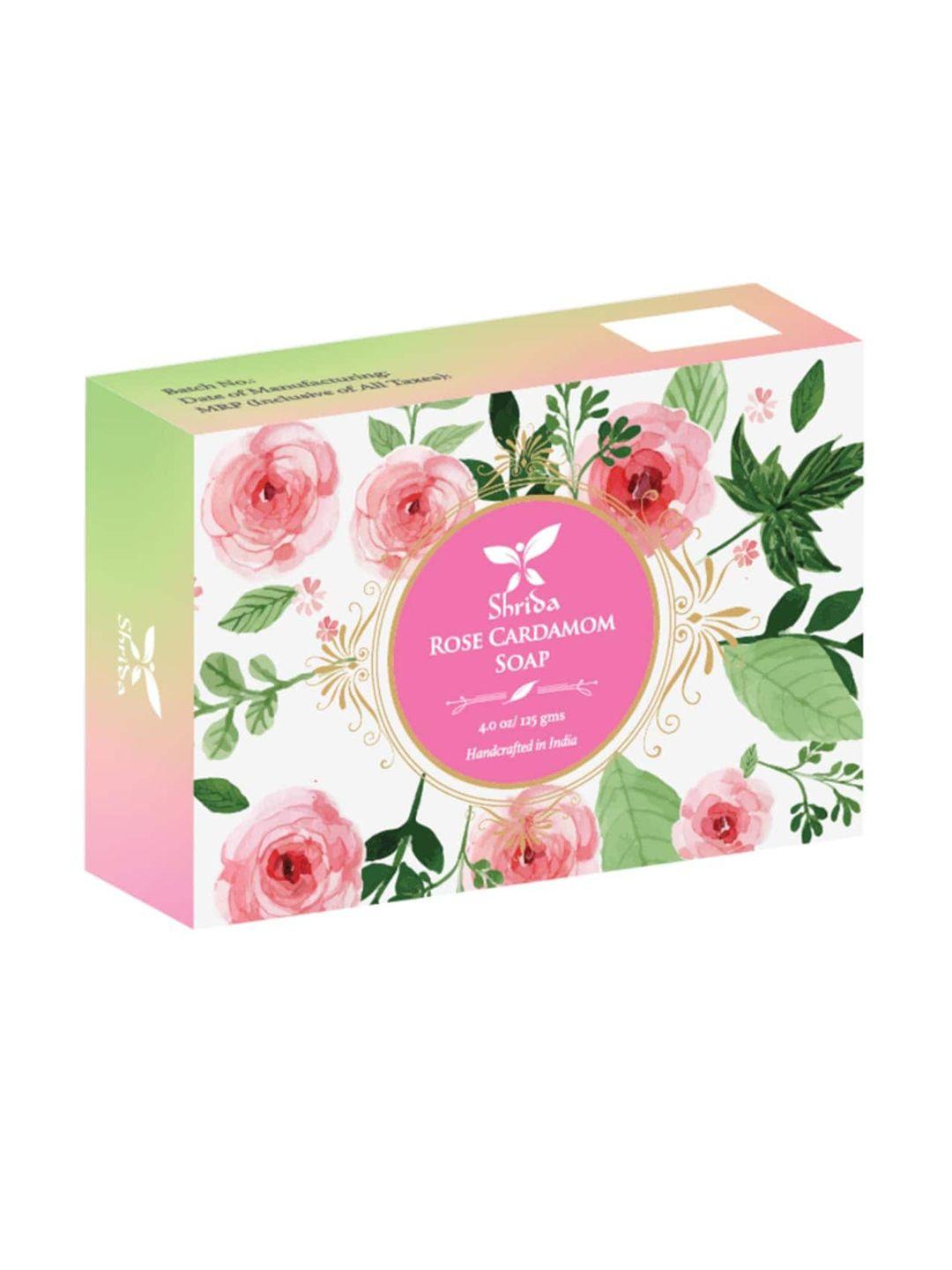 shrida cruelty-free handmade rose cardamom soap - 125 g