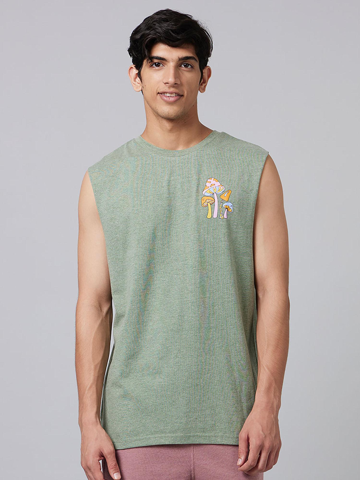 shrooms men sleeveless t-shirt