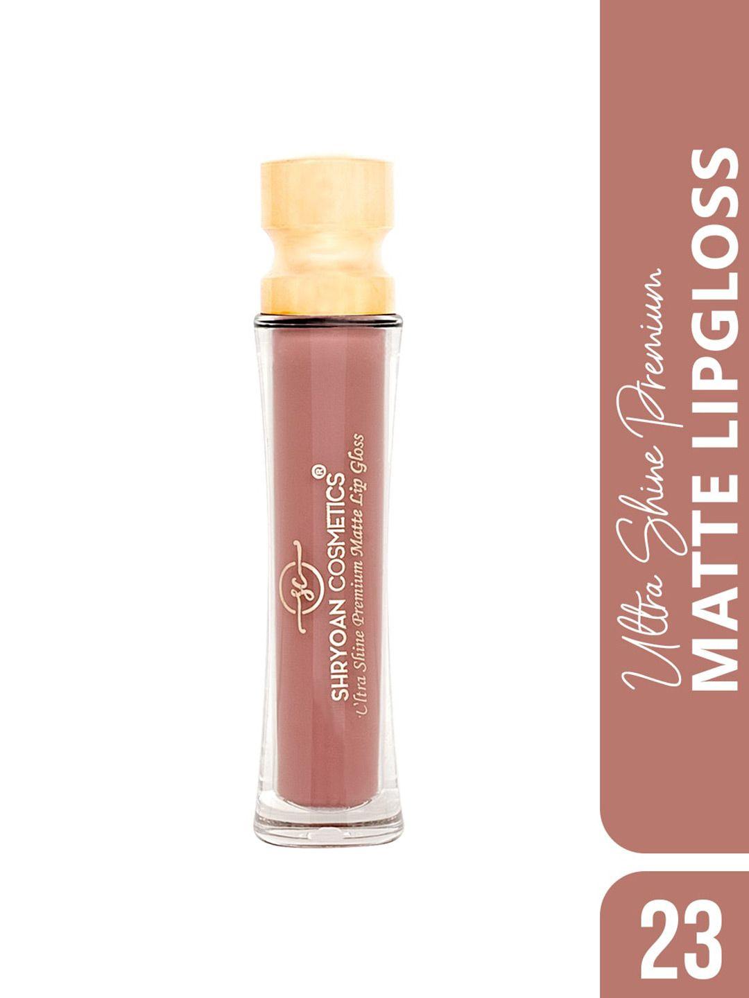shryoan ultra shine premium matte long lasting lip gloss - sh23