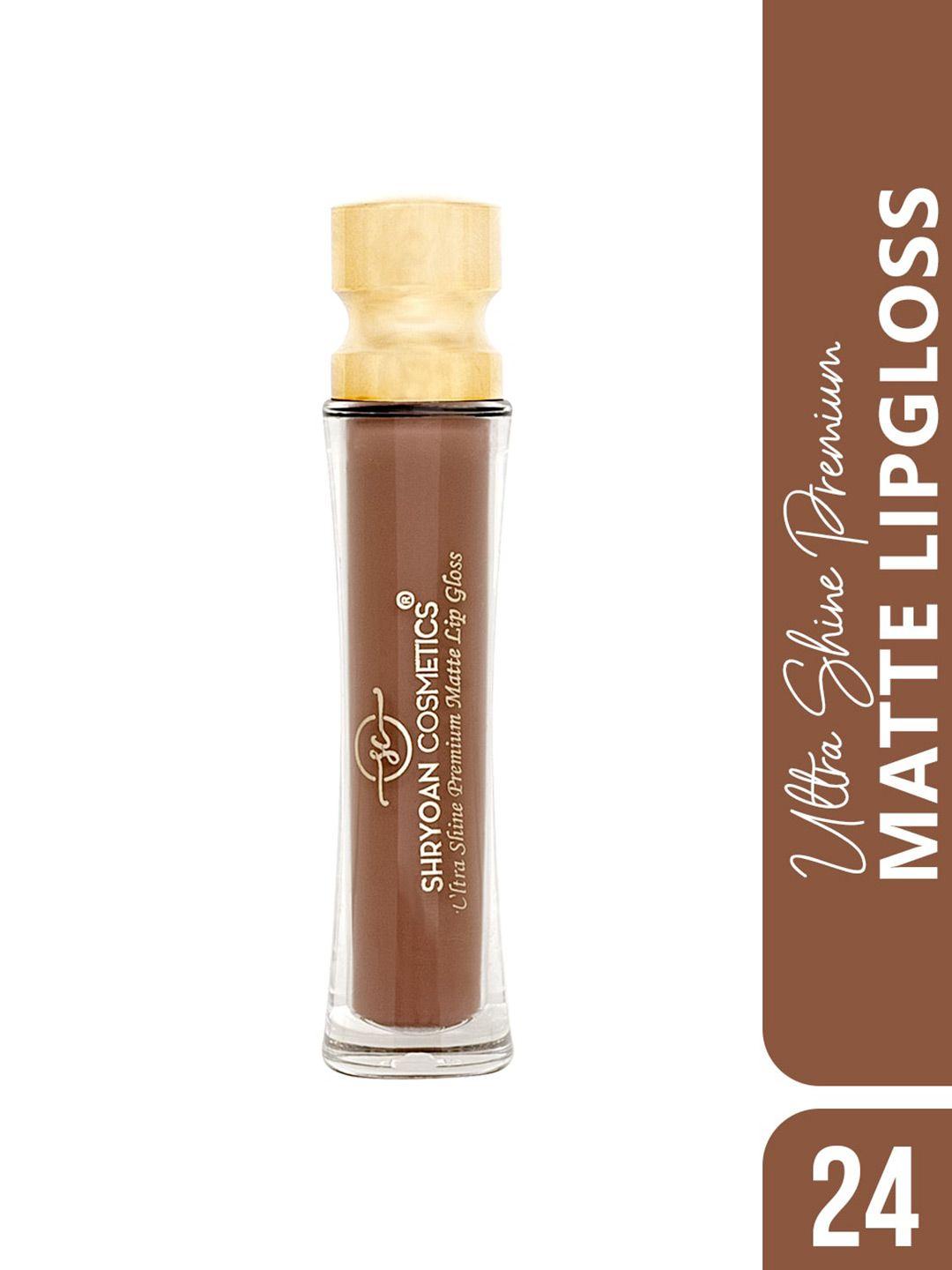 shryoan ultra shine premium matte long lasting lip gloss - sh24