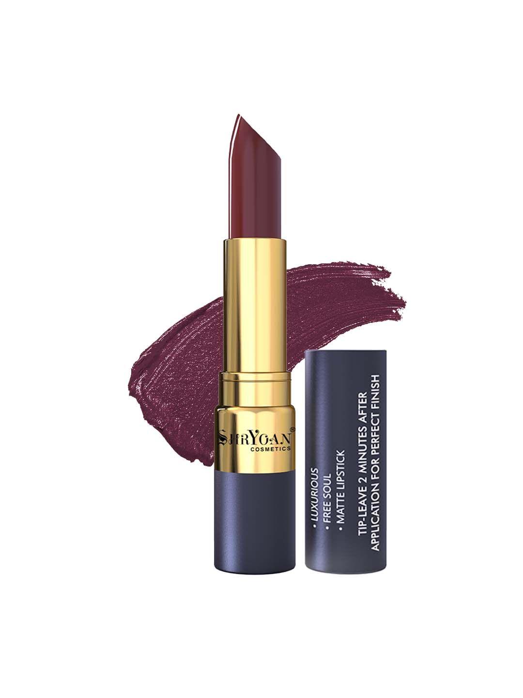 shryoan intensely pigmented luxurious free soul matte lipstick - dessert