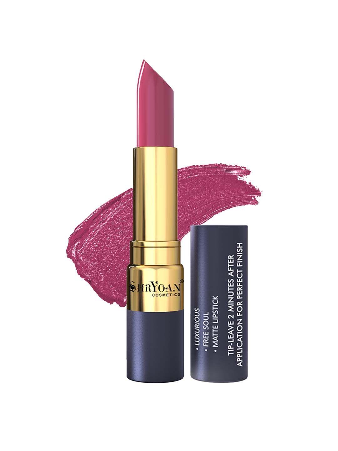 shryoan luxurious free soul matte lipstick 3.8 g - pretty