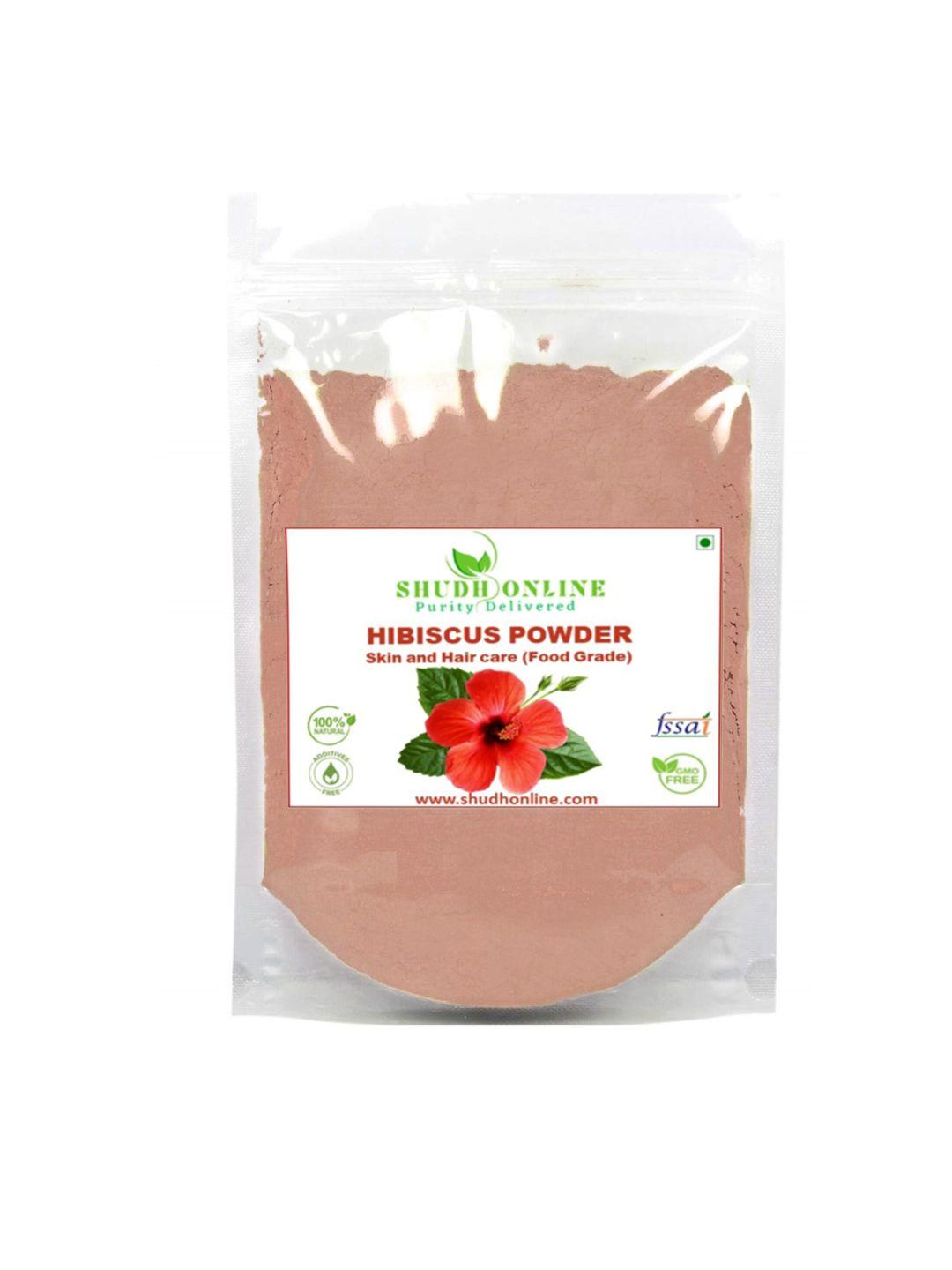 shudh online natural hibiscus powder for hair growth