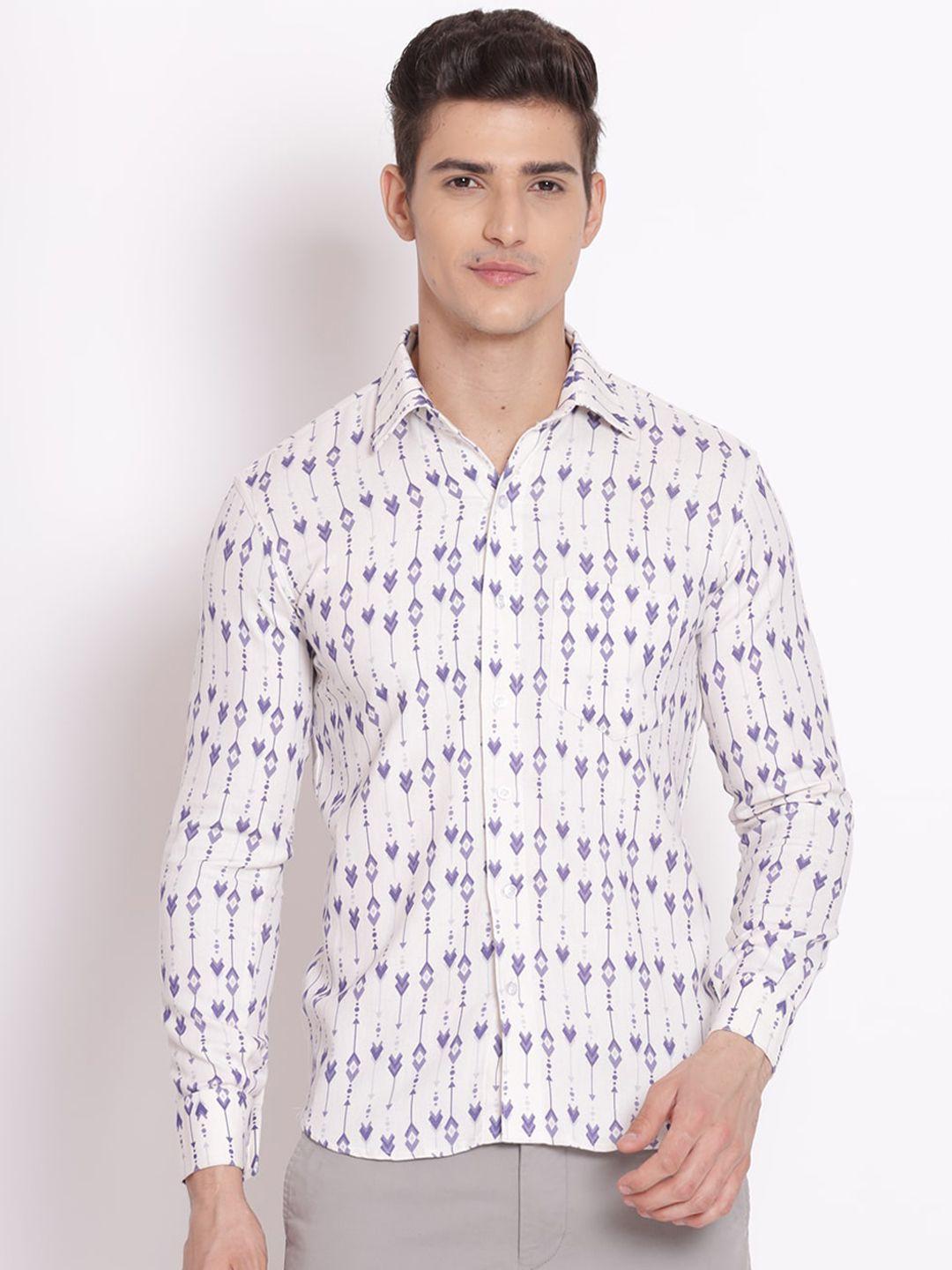 shurtz n skurtz men straight printed cotton casual shirt