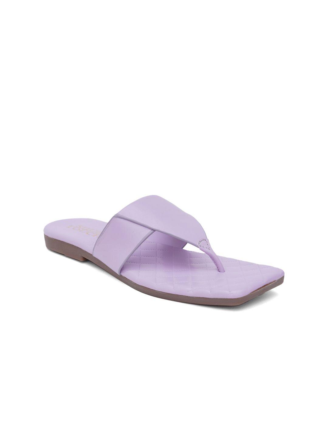 shuz touch women purple open toe flats