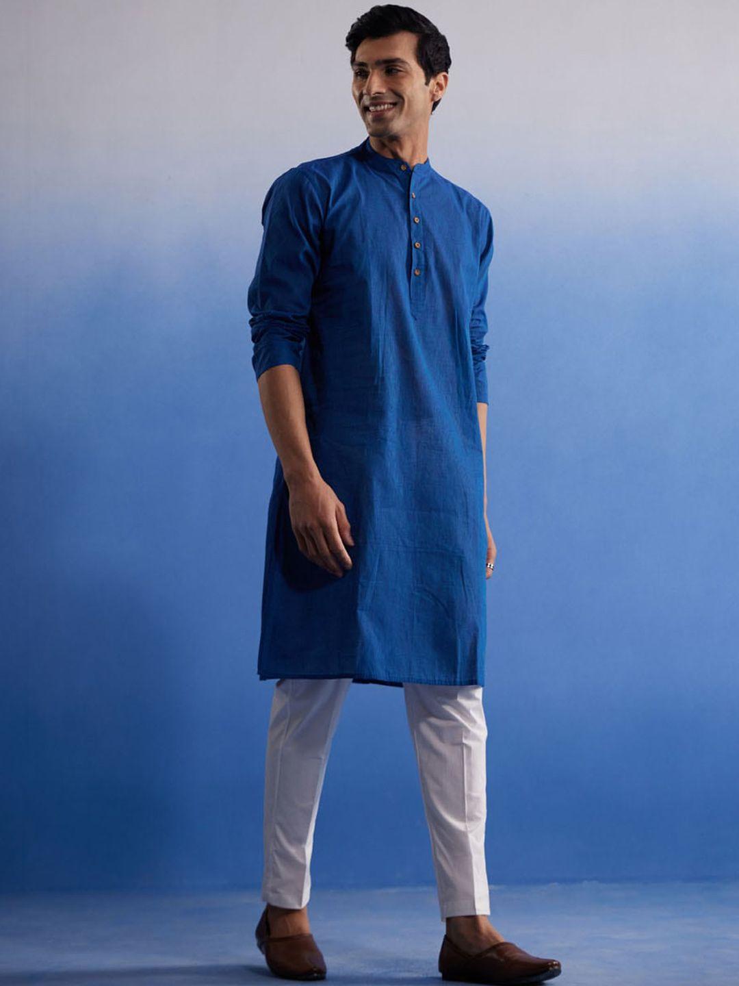 shvaas by vastramay pure cotton straight kurta with pyjamas