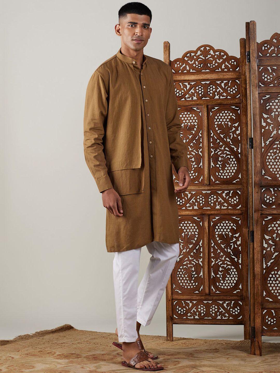 shvaas by vastramay regular pure cotton kurta with pyjamas