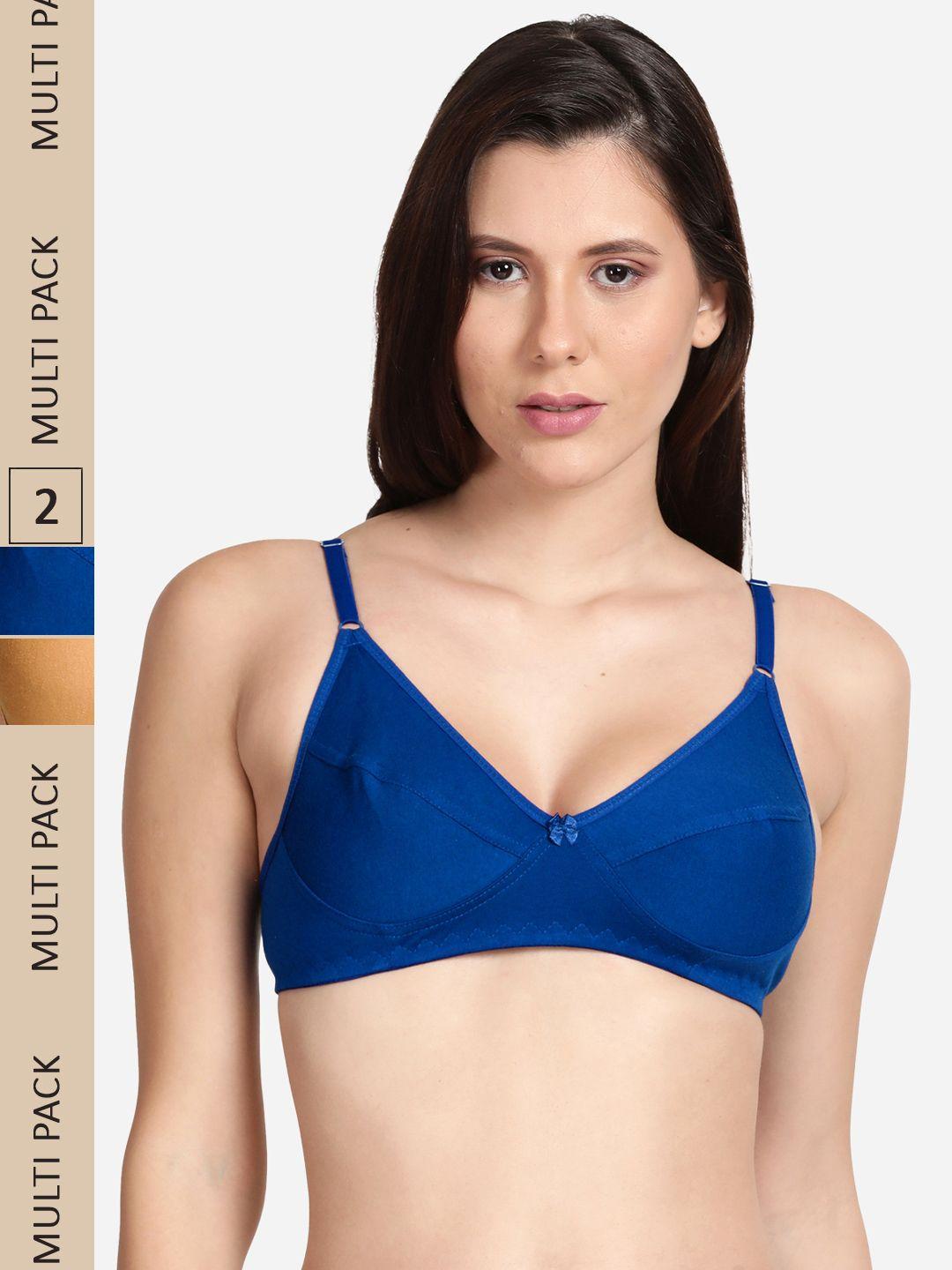 shyaway pack of 2 cotton cut & sew everyday bra