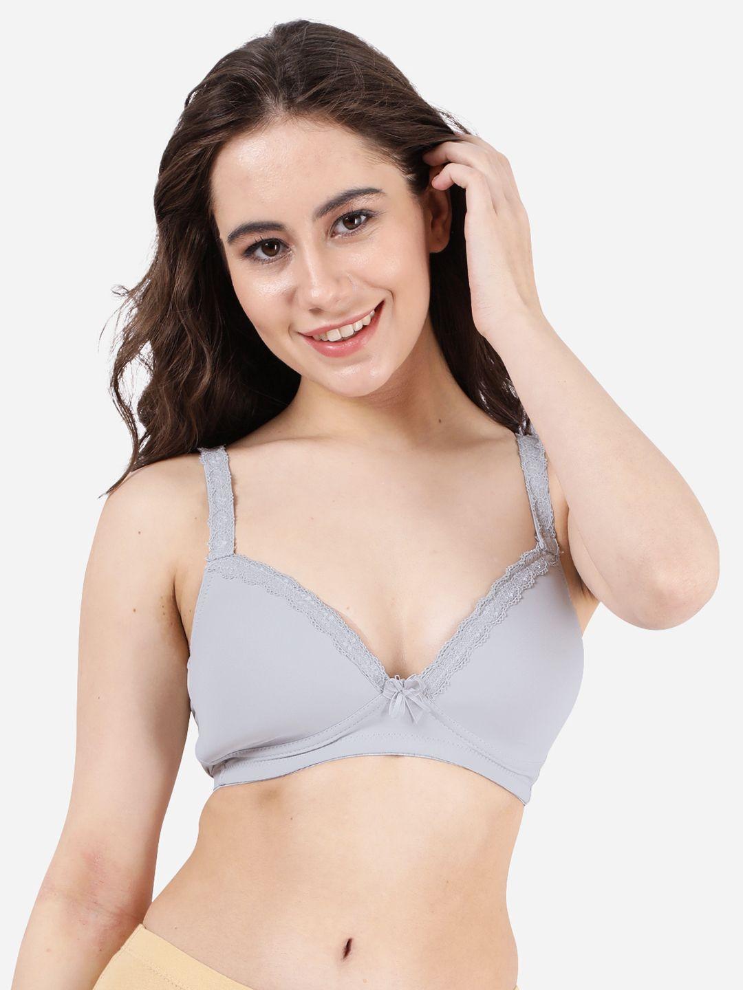 shyaway women grey bra lightly padded