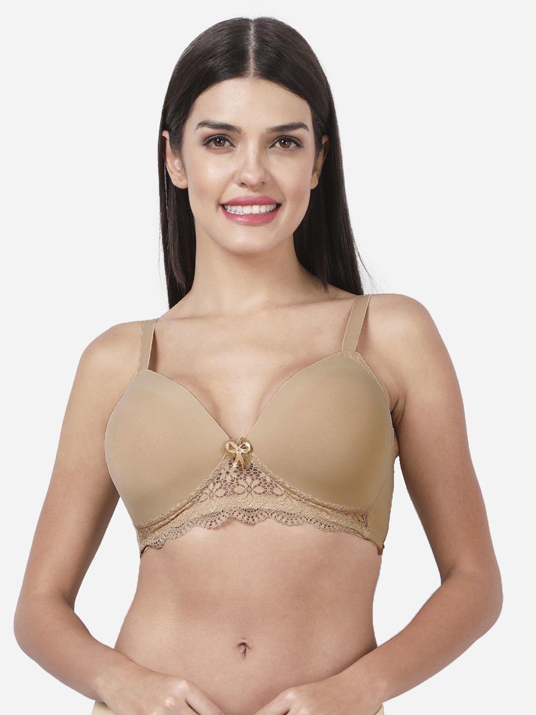 shyaway women nude-coloured bra lightly padded