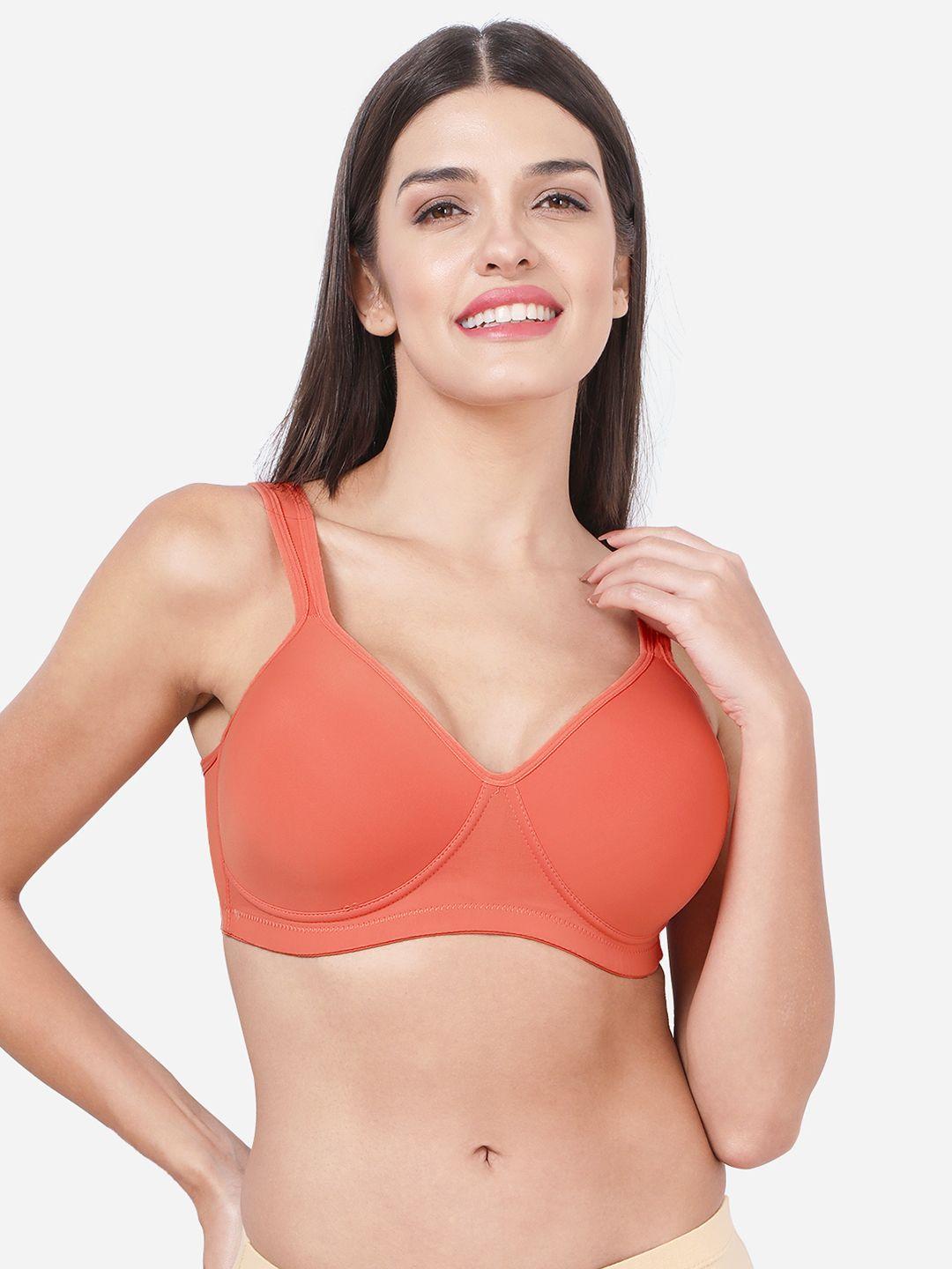 shyaway women orange bra lightly padded