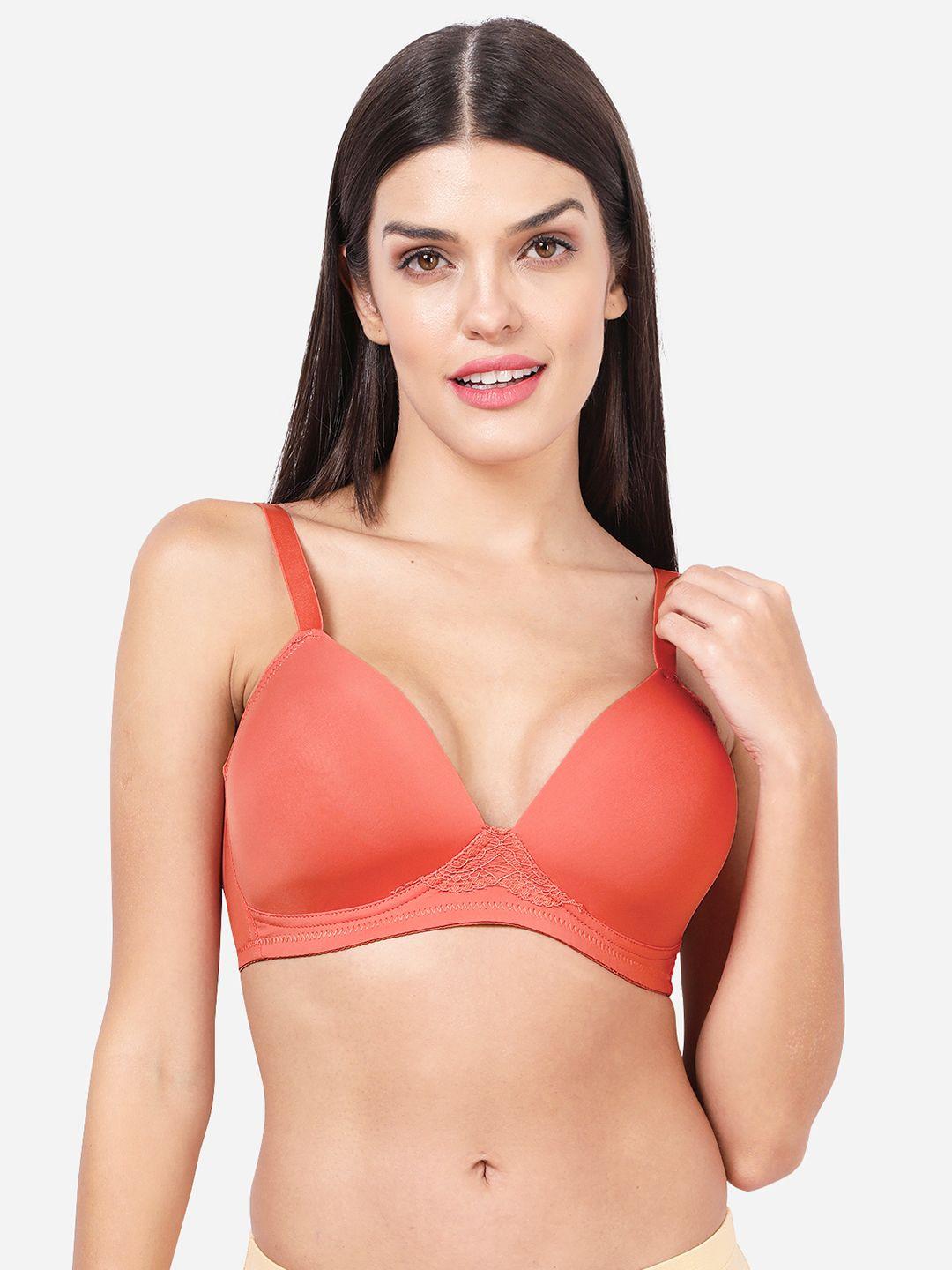 shyaway women pink bra lightly padded