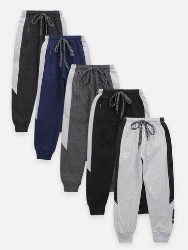 side panel pack of 5 joggers