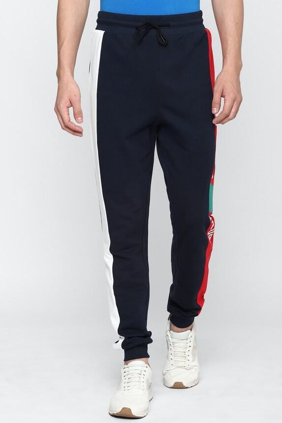 side-striped fleece sweatpants