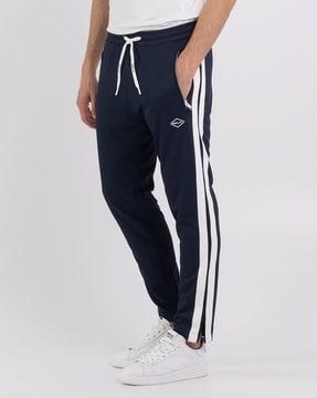 sideline stripe straight fit track pants