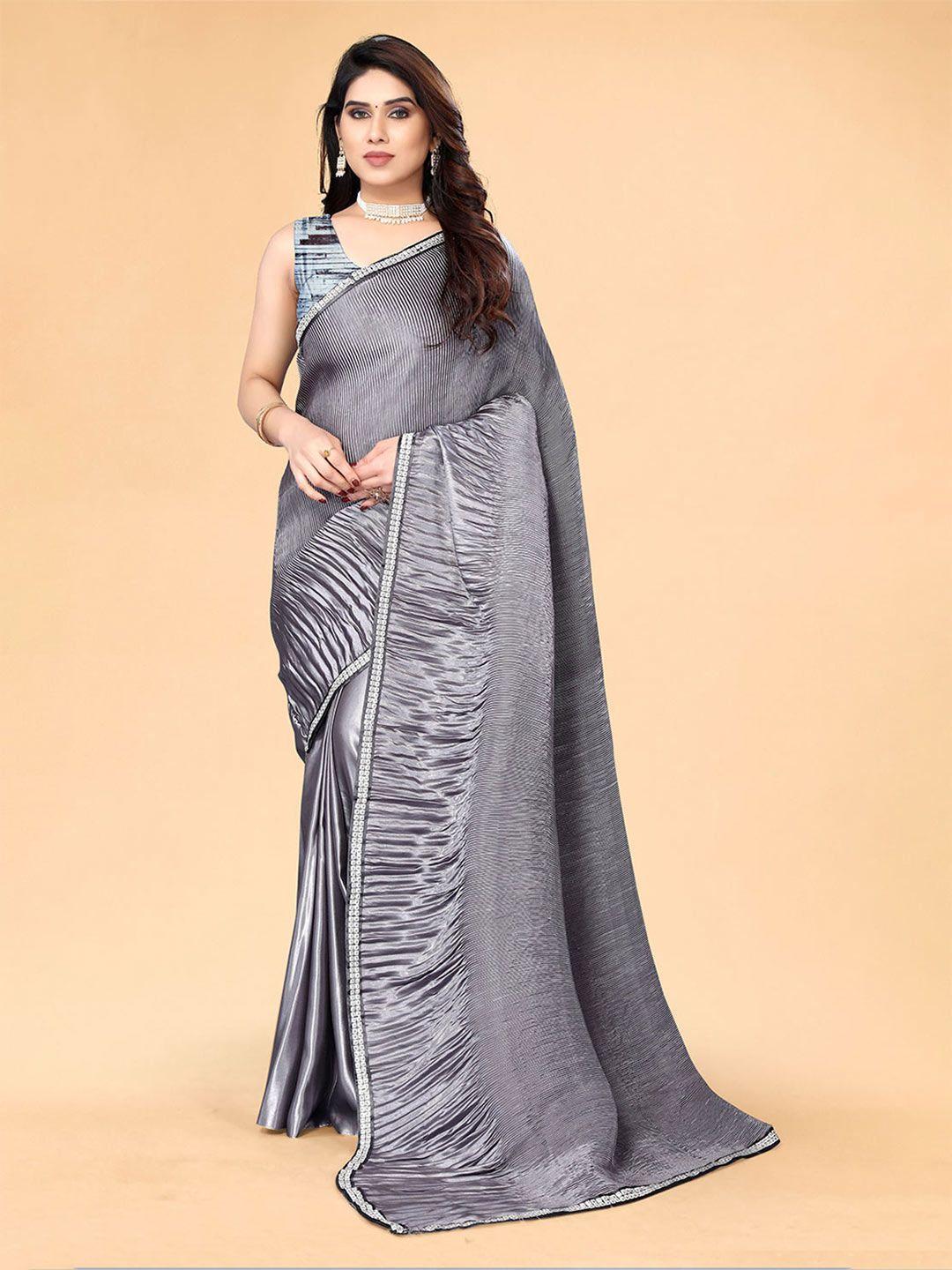 sidhidata crushed satin saree