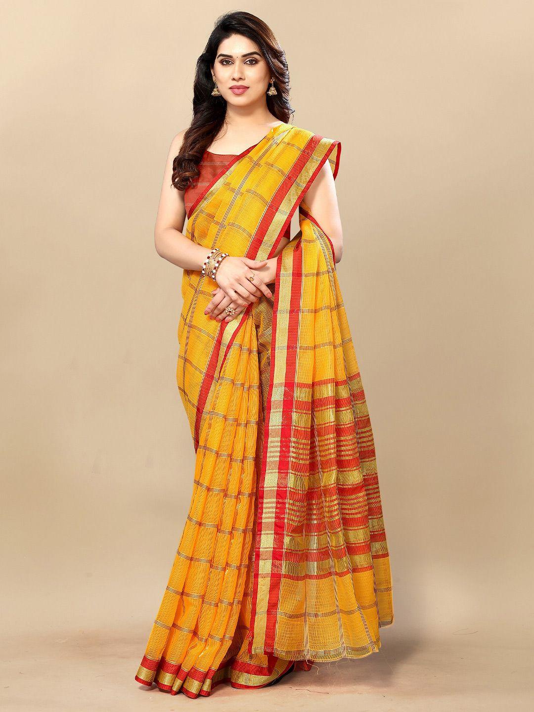 sidhidata gold-toned woven design zari designer kota saree